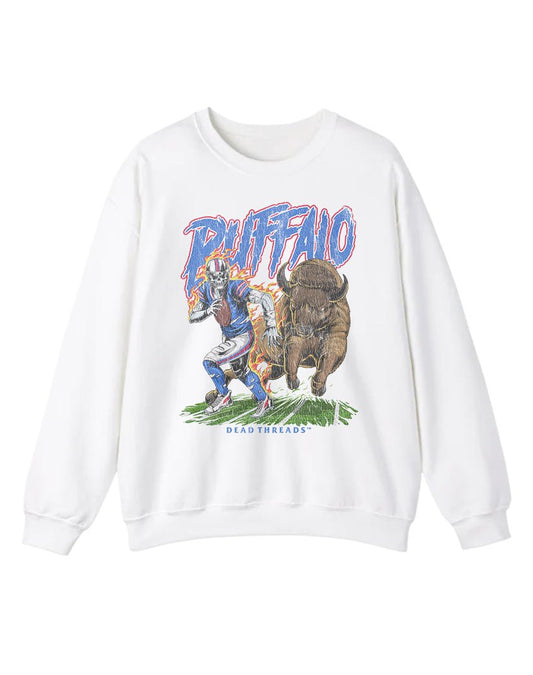 BUFFALO FOOTBALL v2 CREWNECK SWEATSHIRT – Sweatshirt – Dead Threads Apparel