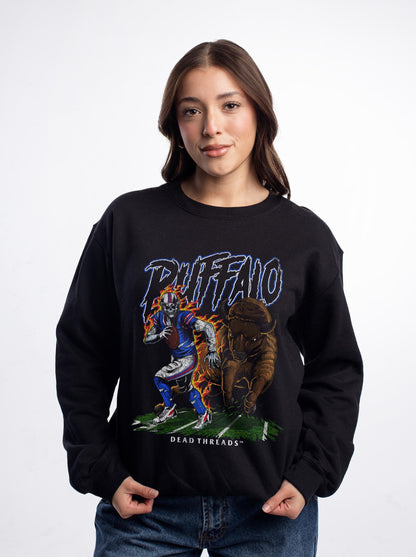 BUFFALO FOOTBALL v2 CREWNECK SWEATSHIRT – Sweatshirt – Dead Threads Apparel