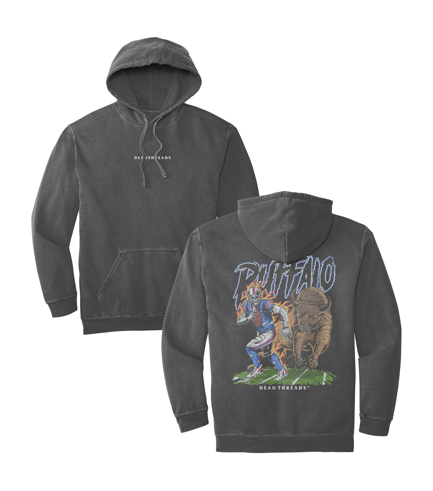 BUFFALO FOOTBALL v2 - “DT ESSENTIAL" HOODIE – Hoodie – Dead Threads Apparel