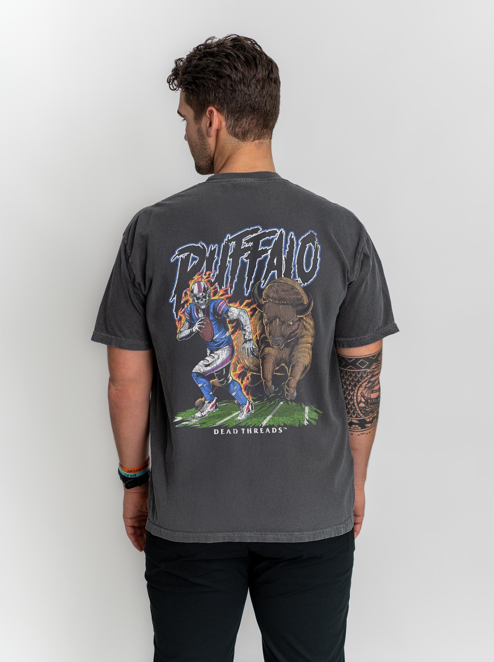 BUFFALO FOOTBALL v2 - “DT ESSENTIAL" PREMIUM T - SHIRT – T-Shirt – Dead Threads Apparel