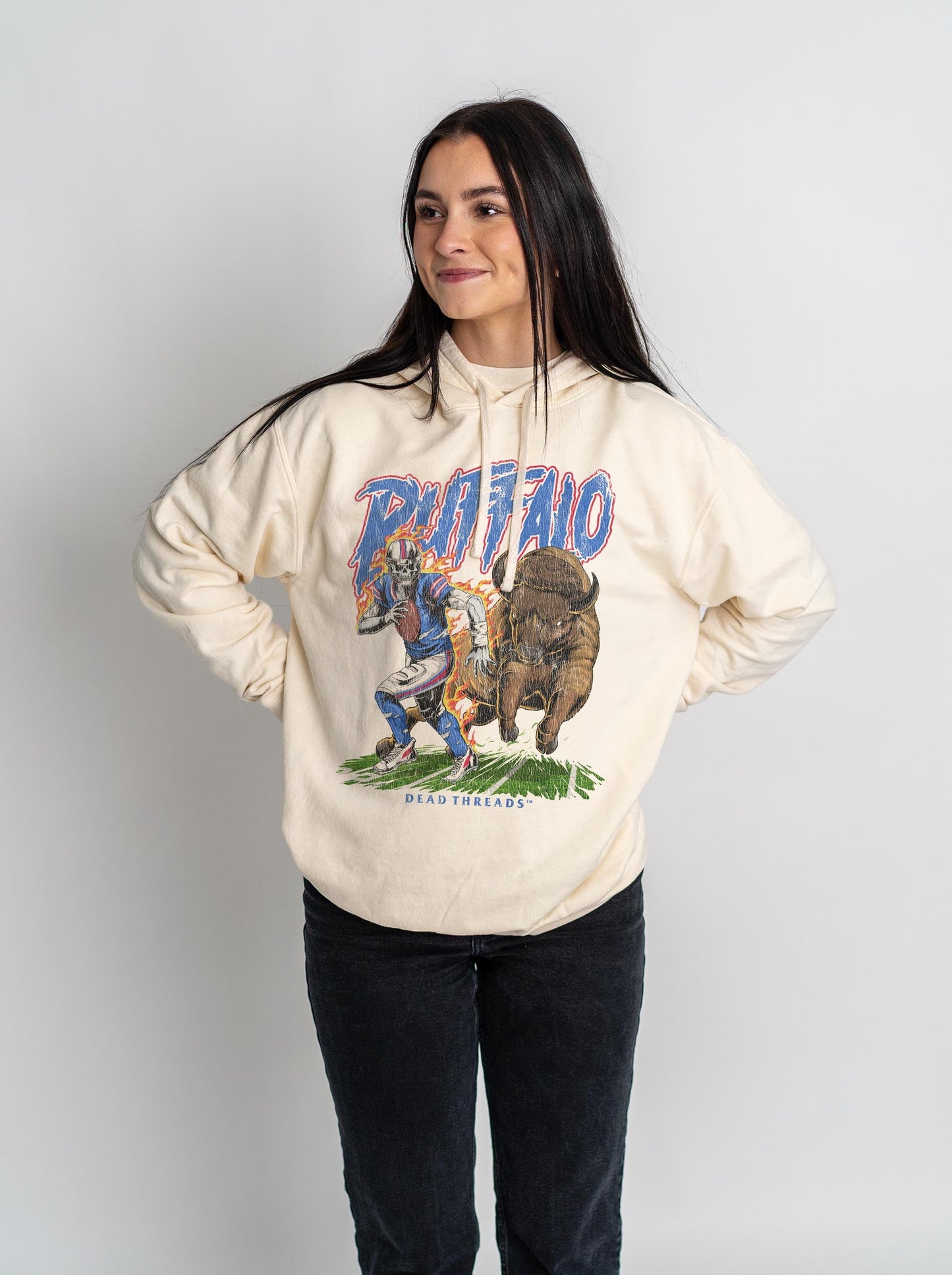 BUFFALO FOOTBALL v2 - LIGHTWEIGHT HOODIE – Lightweight – Dead Threads Apparel