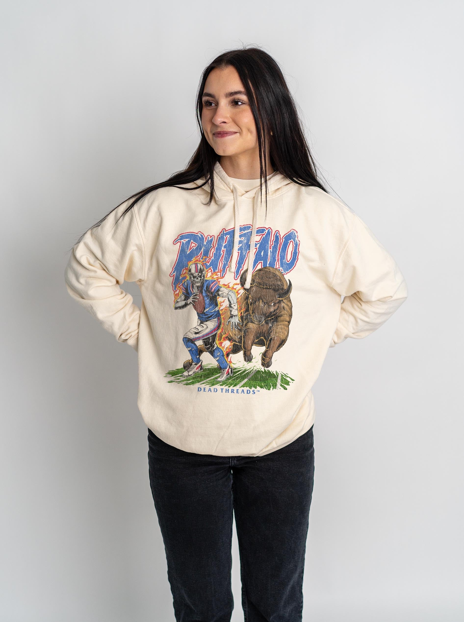 BUFFALO FOOTBALL v2 - LIGHTWEIGHT HOODIE – Lightweight – Dead Threads Apparel