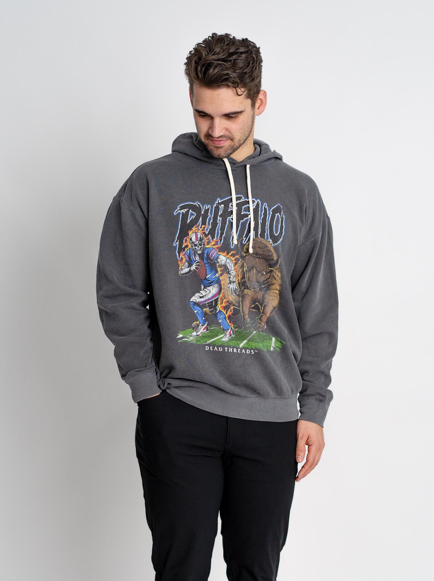BUFFALO FOOTBALL v2 - LIGHTWEIGHT HOODIE – Lightweight – Dead Threads Apparel