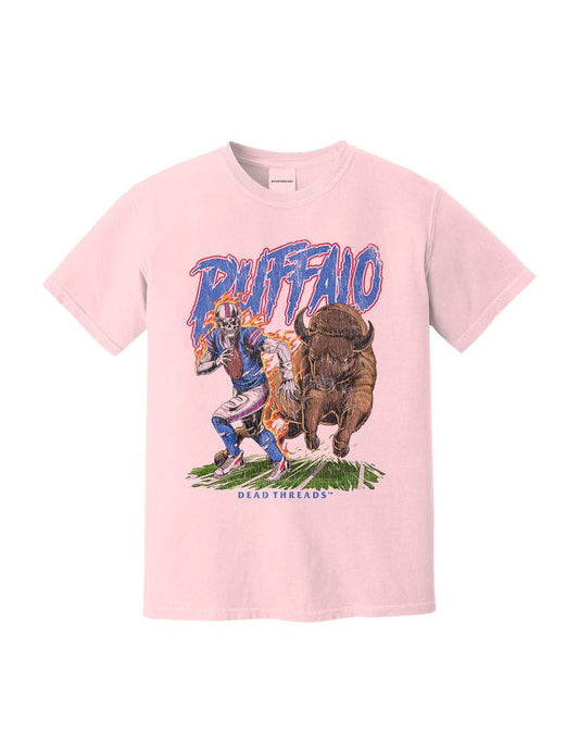 BUFFALO FOOTBALL v2 - PINK – T-Shirt – Dead Threads Apparel