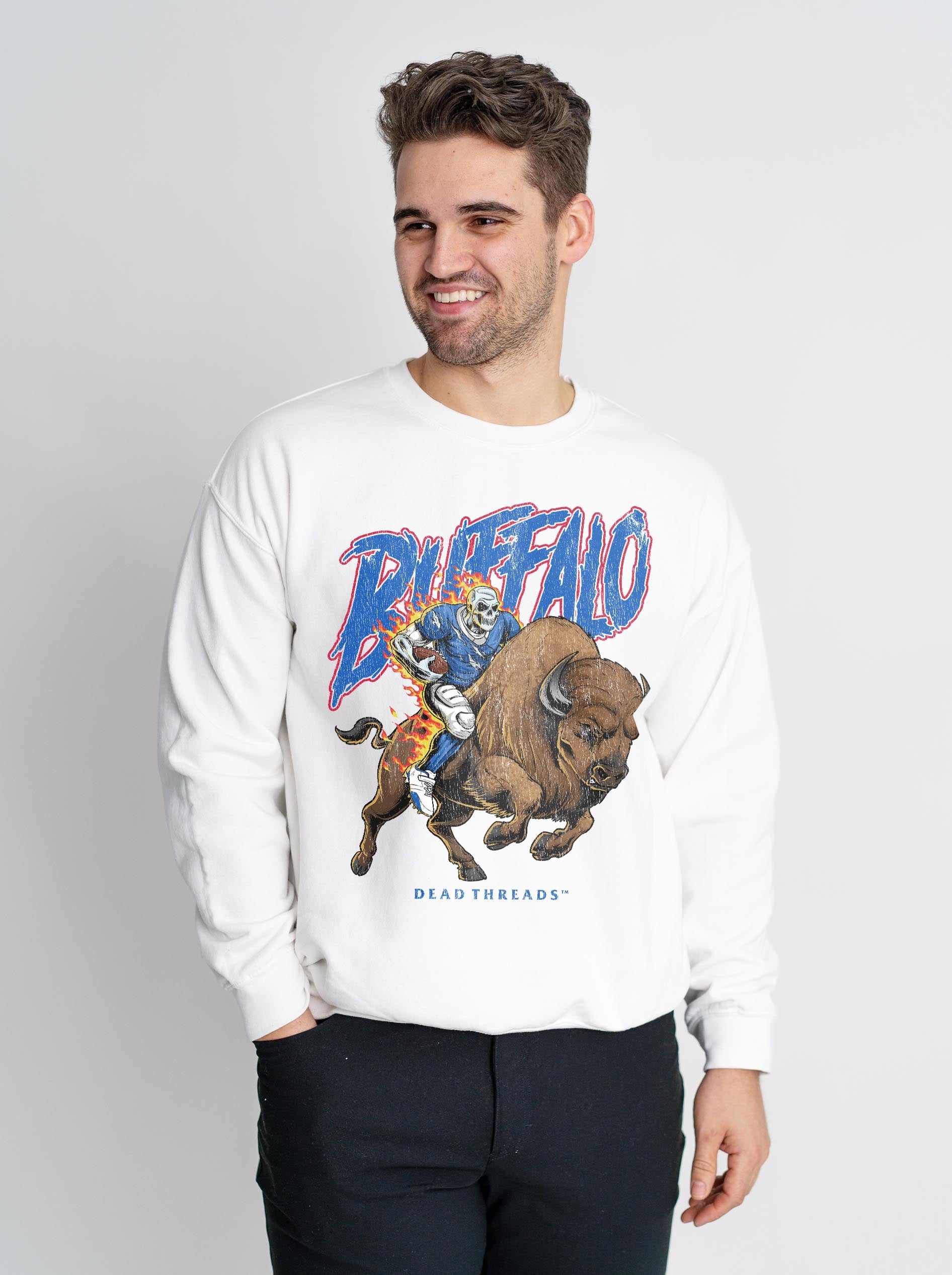 BUFFALO FOOTBALL v3 CREWNECK SWEATSHIRT – Sweatshirt – Dead Threads Apparel