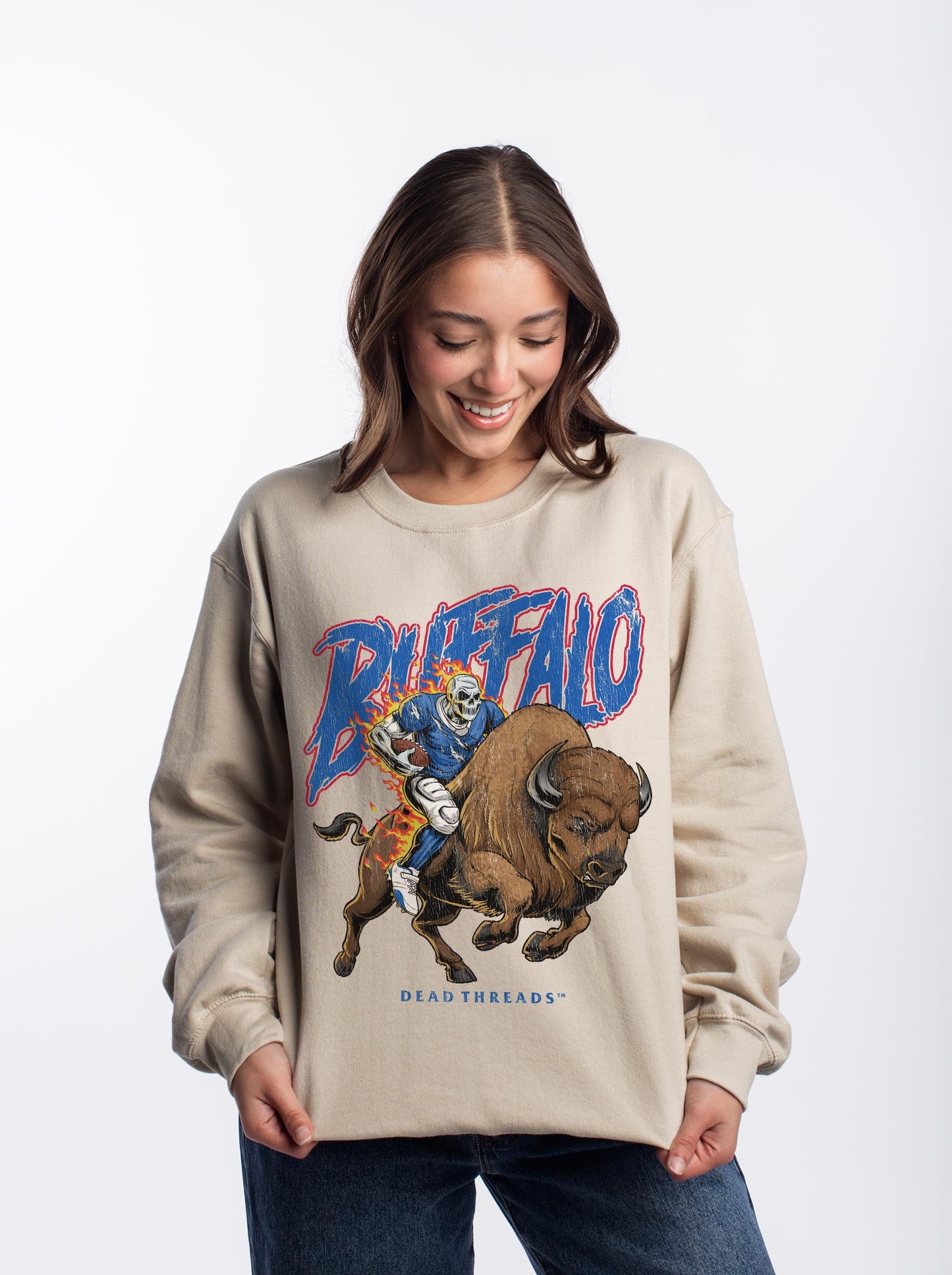 BUFFALO FOOTBALL v3 CREWNECK SWEATSHIRT – Sweatshirt – Dead Threads Apparel