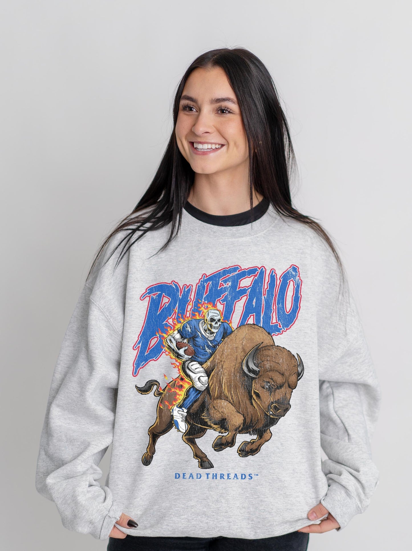 BUFFALO FOOTBALL v3 CREWNECK SWEATSHIRT – Sweatshirt – Dead Threads Apparel