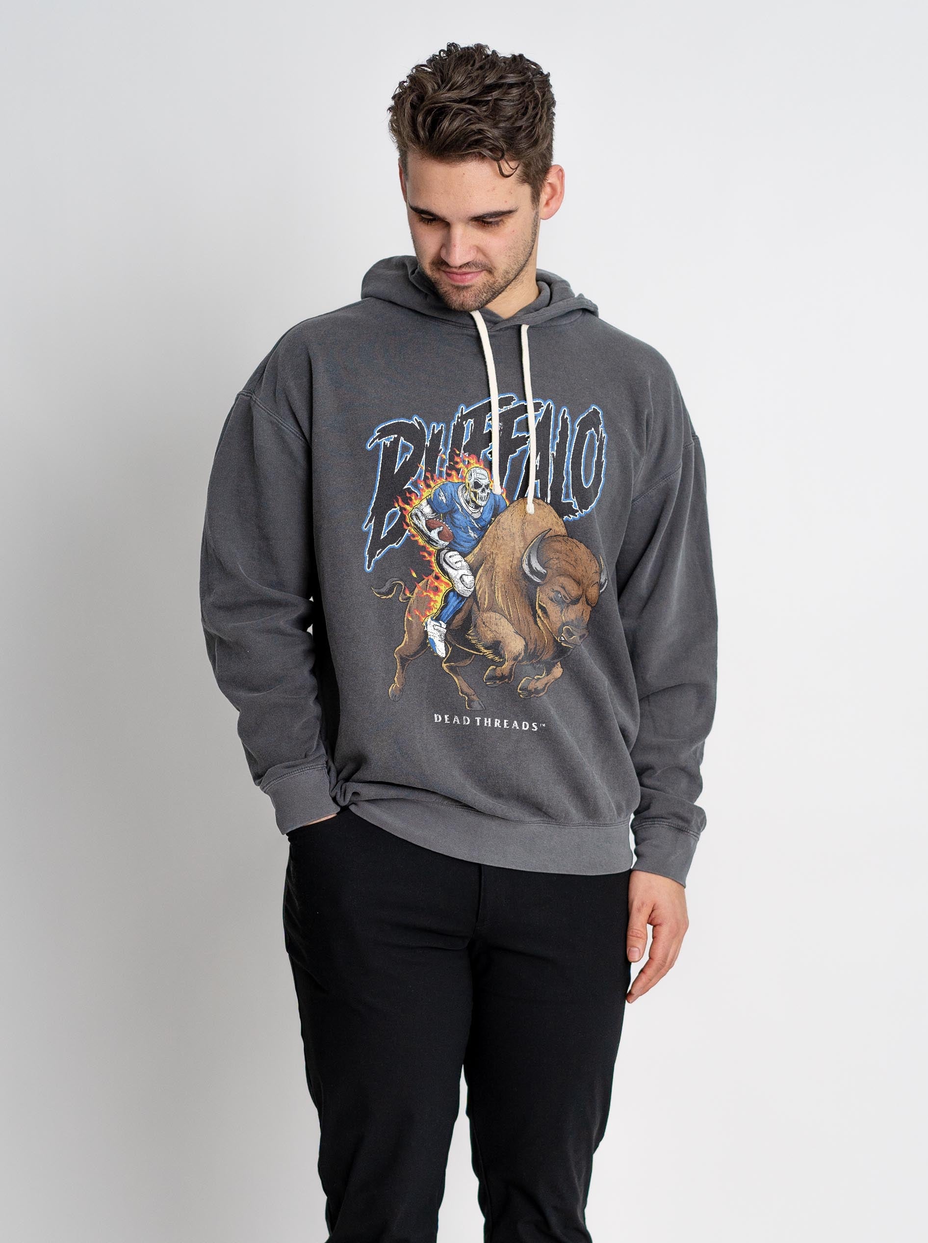 BUFFALO FOOTBALL v3 - LIGHTWEIGHT HOODIE – Lightweight – Dead Threads Apparel