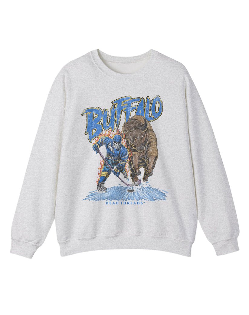 BUFFALO HOCKEY CREWNECK SWEATSHIRT – Sweatshirt – Dead Threads Apparel