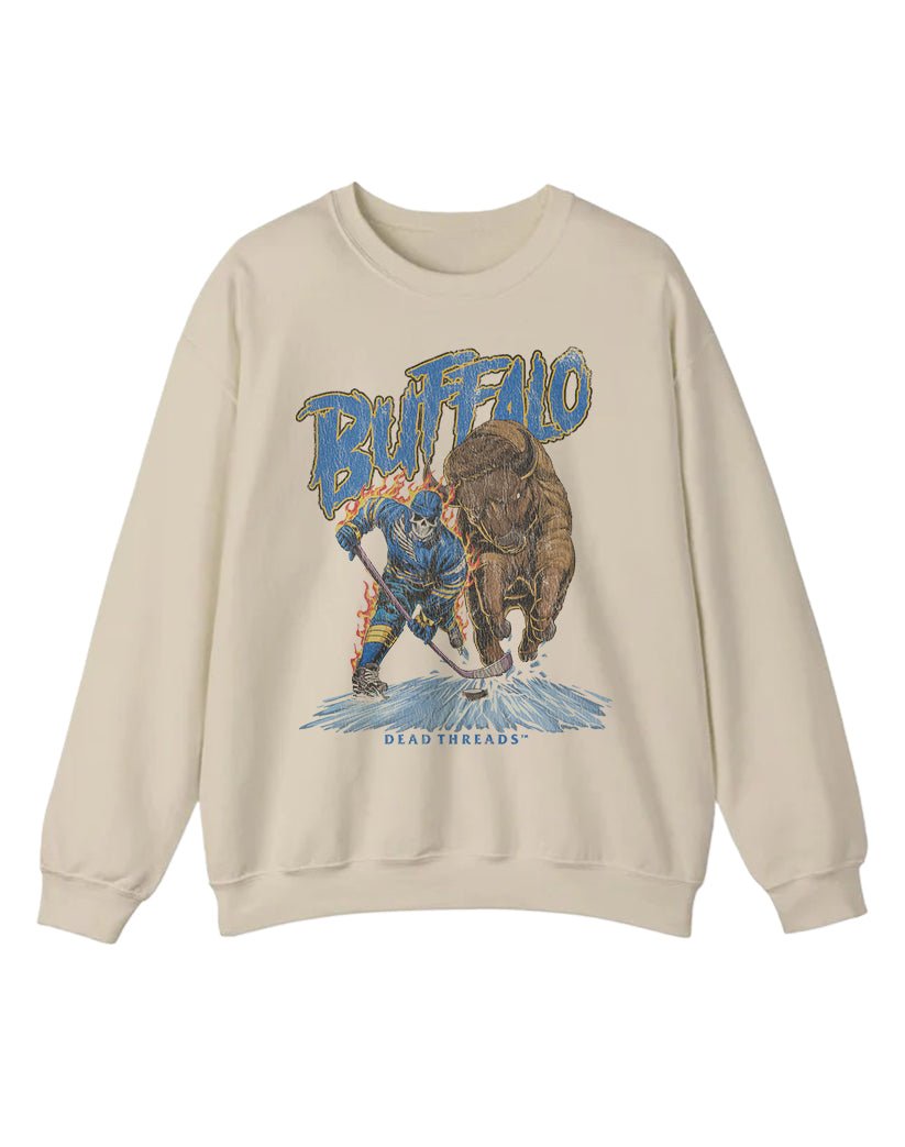 BUFFALO HOCKEY CREWNECK SWEATSHIRT – Sweatshirt – Dead Threads Apparel