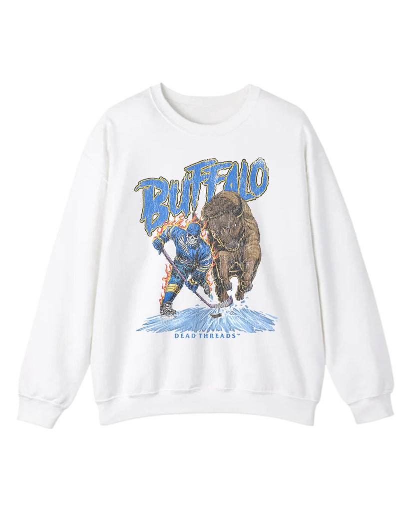 BUFFALO HOCKEY CREWNECK SWEATSHIRT – Sweatshirt – Dead Threads Apparel