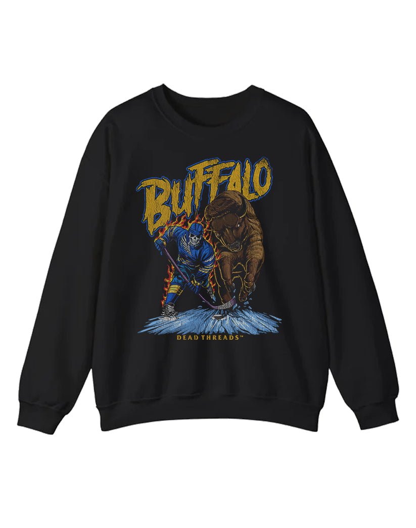 BUFFALO HOCKEY CREWNECK SWEATSHIRT – Sweatshirt – Dead Threads Apparel