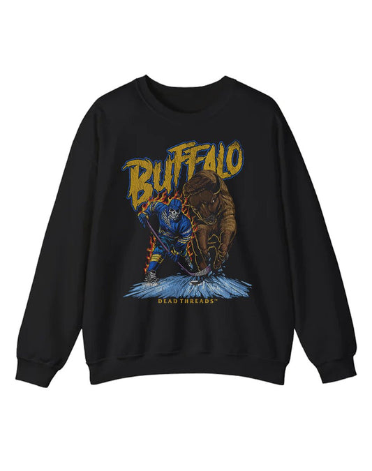 BUFFALO HOCKEY CREWNECK SWEATSHIRT – Sweatshirt – Dead Threads Apparel