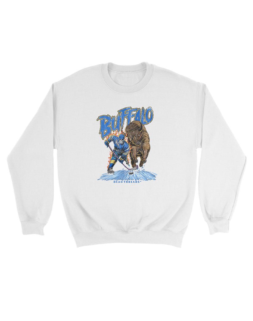 BUFFALO HOCKEY KIDS CREWNECK SWEATSHIRT – Kids clothes – Dead Threads Apparel