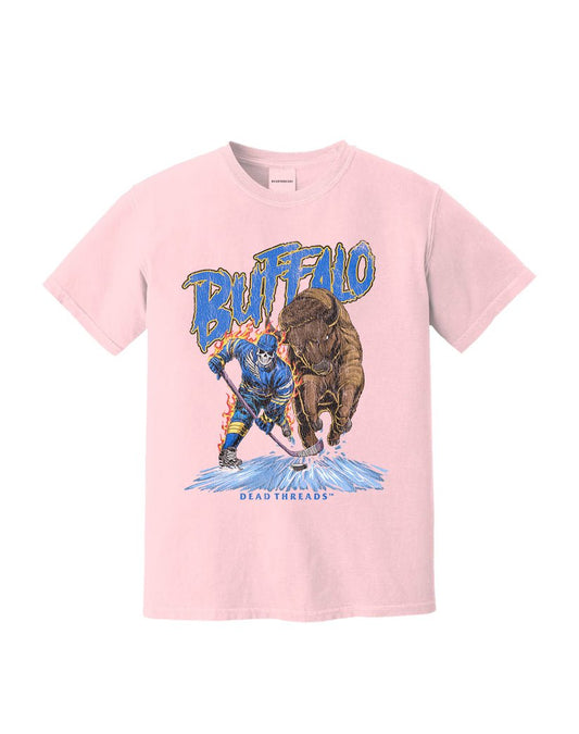 BUFFALO HOCKEY - PINK – T-Shirt – Dead Threads Apparel