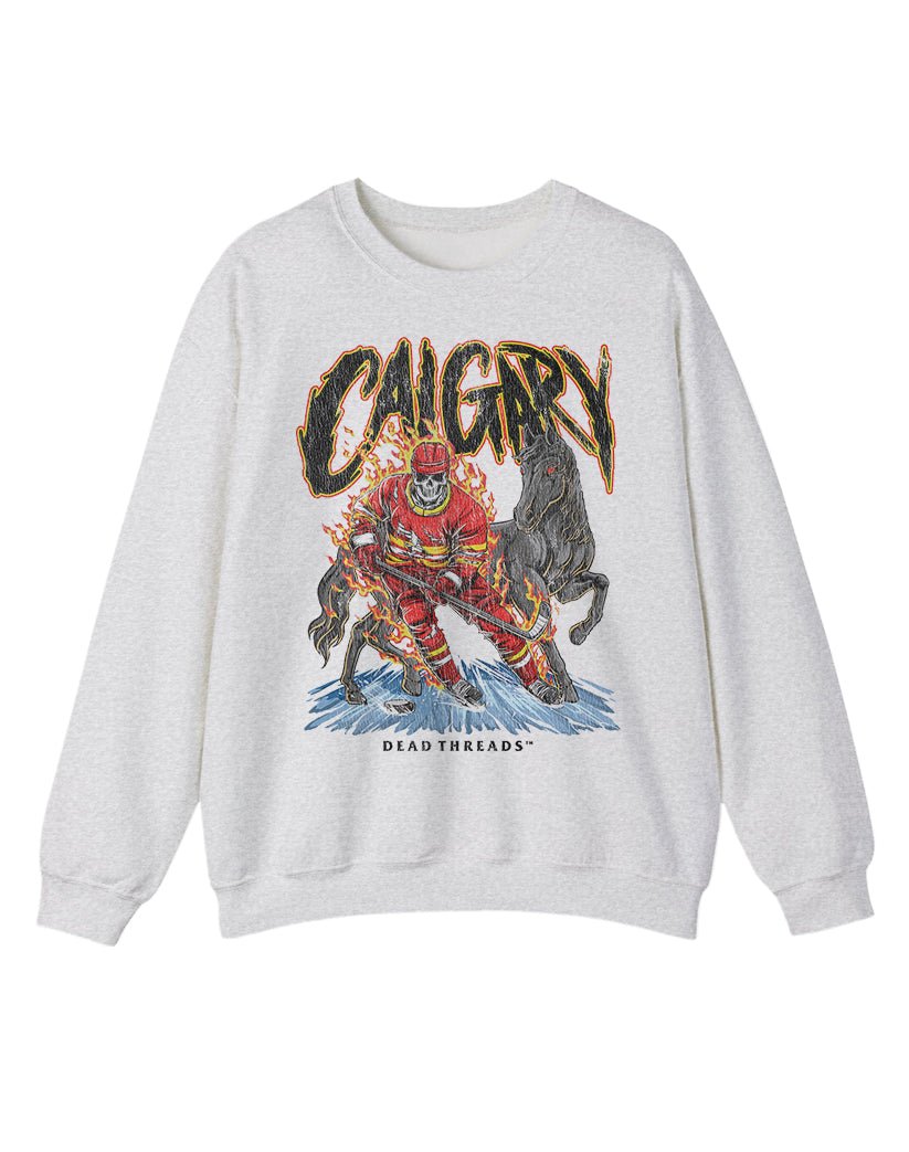 CALGARY HOCKEY CREWNECK SWEATSHIRT – Sweatshirt – Dead Threads Apparel