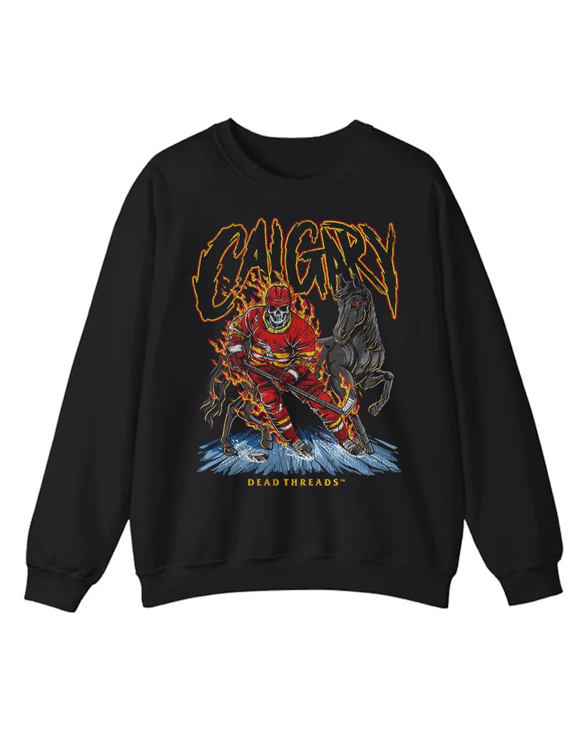 CALGARY HOCKEY CREWNECK SWEATSHIRT – Sweatshirt – Dead Threads Apparel