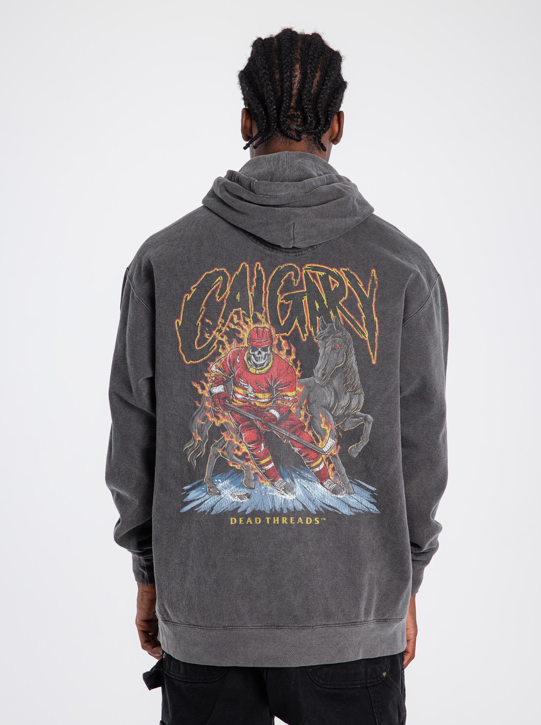 CALGARY HOCKEY - “DT ESSENTIAL" HOODIE – Hoodie – Dead Threads Apparel
