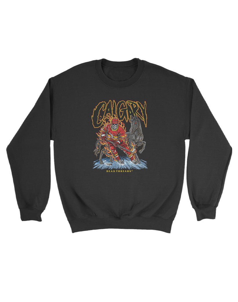 CALGARY HOCKEY KIDS CREWNECK SWEATSHIRT – Kids clothes – Dead Threads Apparel