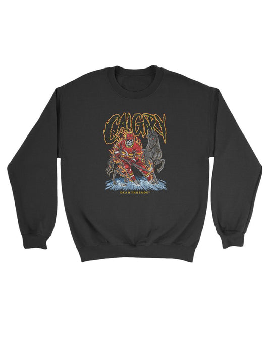 CALGARY HOCKEY KIDS CREWNECK SWEATSHIRT – Kids clothes – Dead Threads Apparel