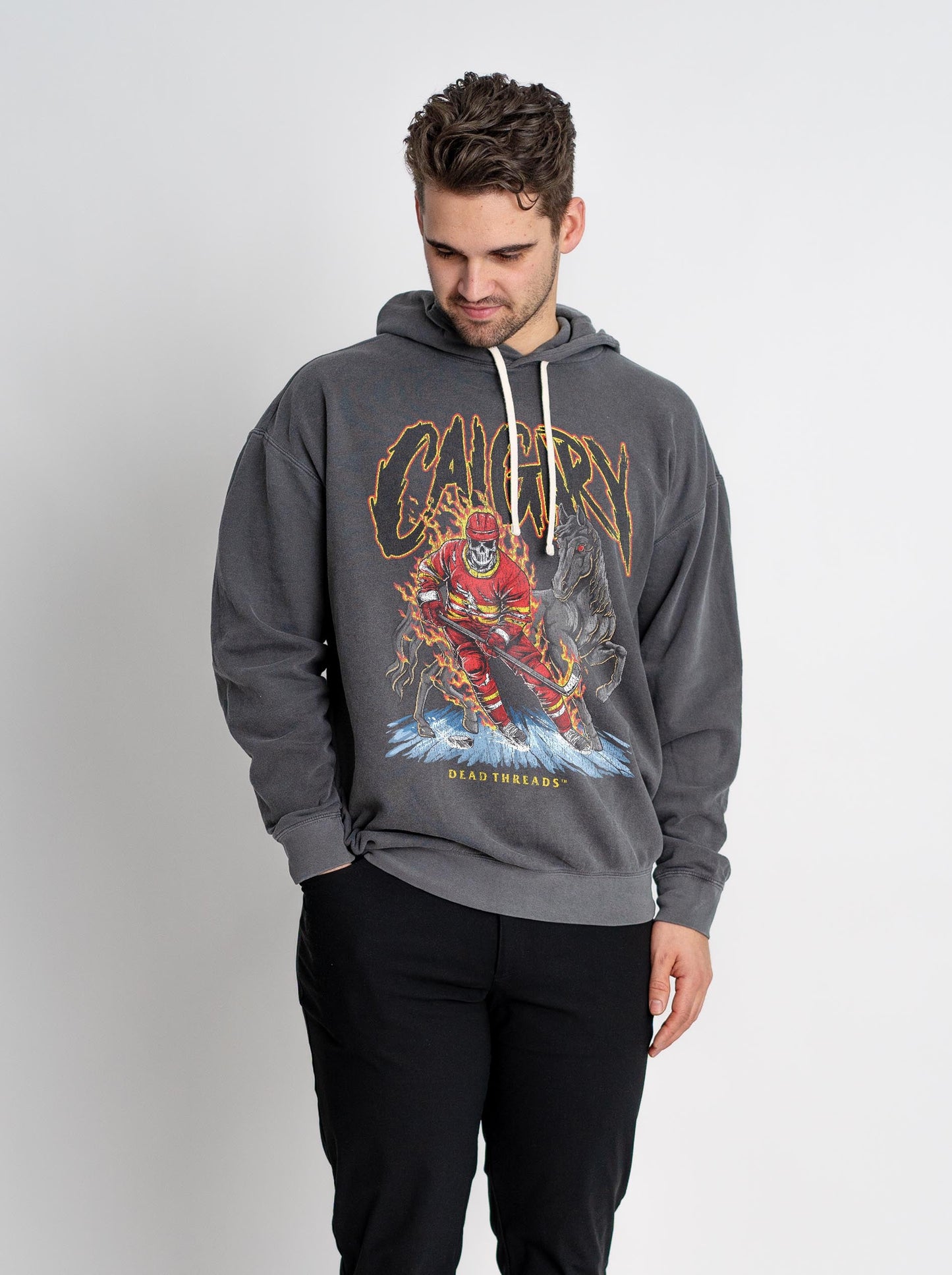 CALGARY HOCKEY - LIGHTWEIGHT HOODIE – Lightweight – Dead Threads Apparel