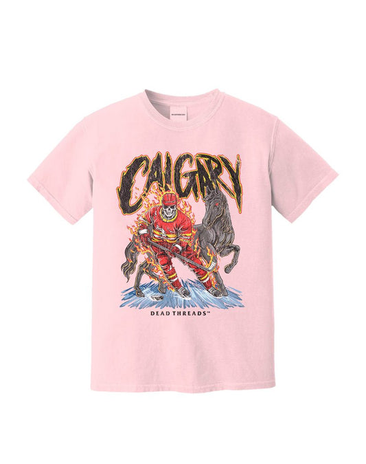 CALGARY HOCKEY - PINK – T-Shirt – Dead Threads Apparel
