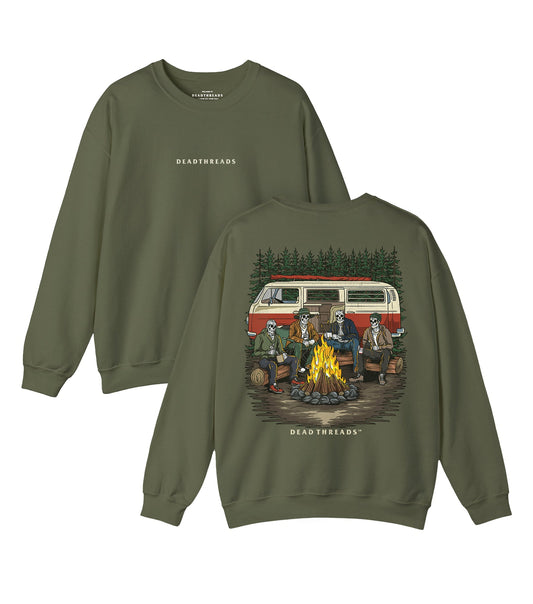 CAMPING IS IN TENTS - “DT ESSENTIAL" CREWNECK SWEATSHIRT – Sweatshirt – Dead Threads Apparel
