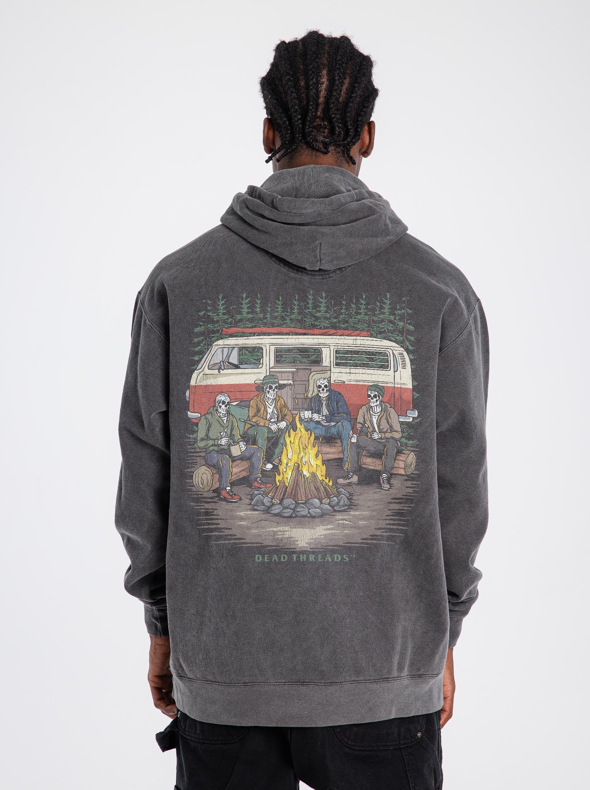 CAMPING IS IN TENTS - “DT ESSENTIAL" HOODIE – Hoodie – Dead Threads Apparel