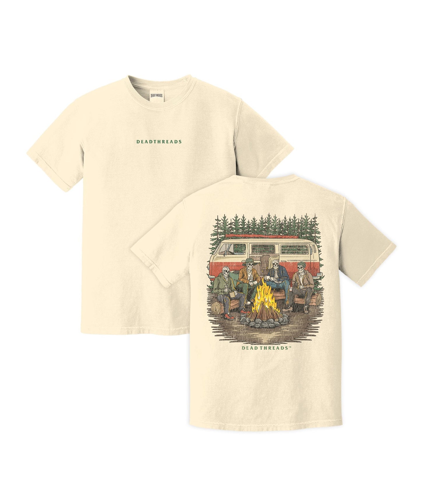 CAMPING IS IN TENTS - “DT ESSENTIAL" PREMIUM T - SHIRT – T-Shirt – Dead Threads Apparel