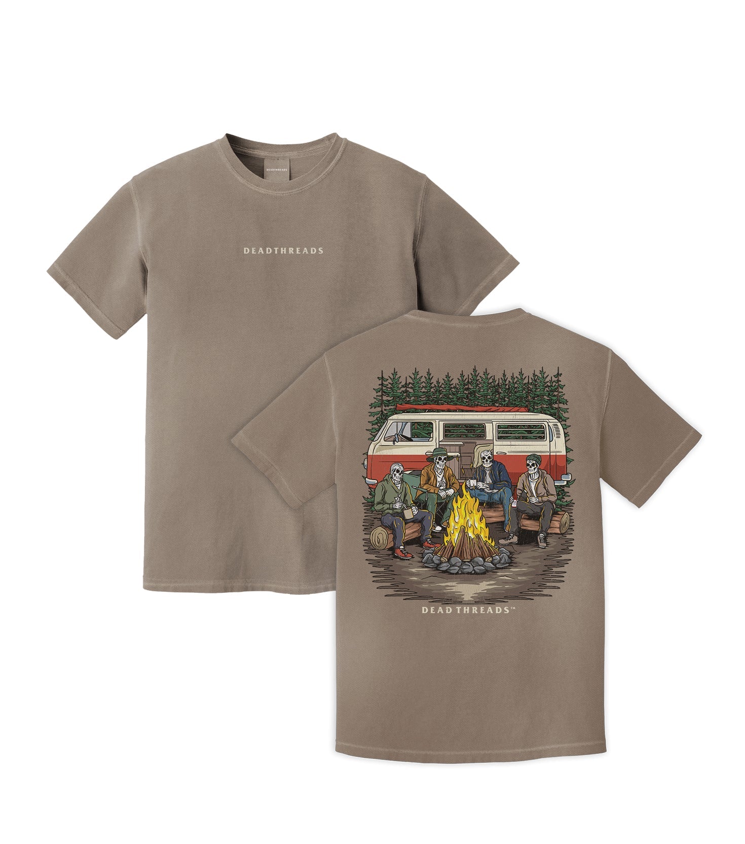 CAMPING IS IN TENTS - “DT ESSENTIAL" PREMIUM T - SHIRT – T-Shirt – Dead Threads Apparel