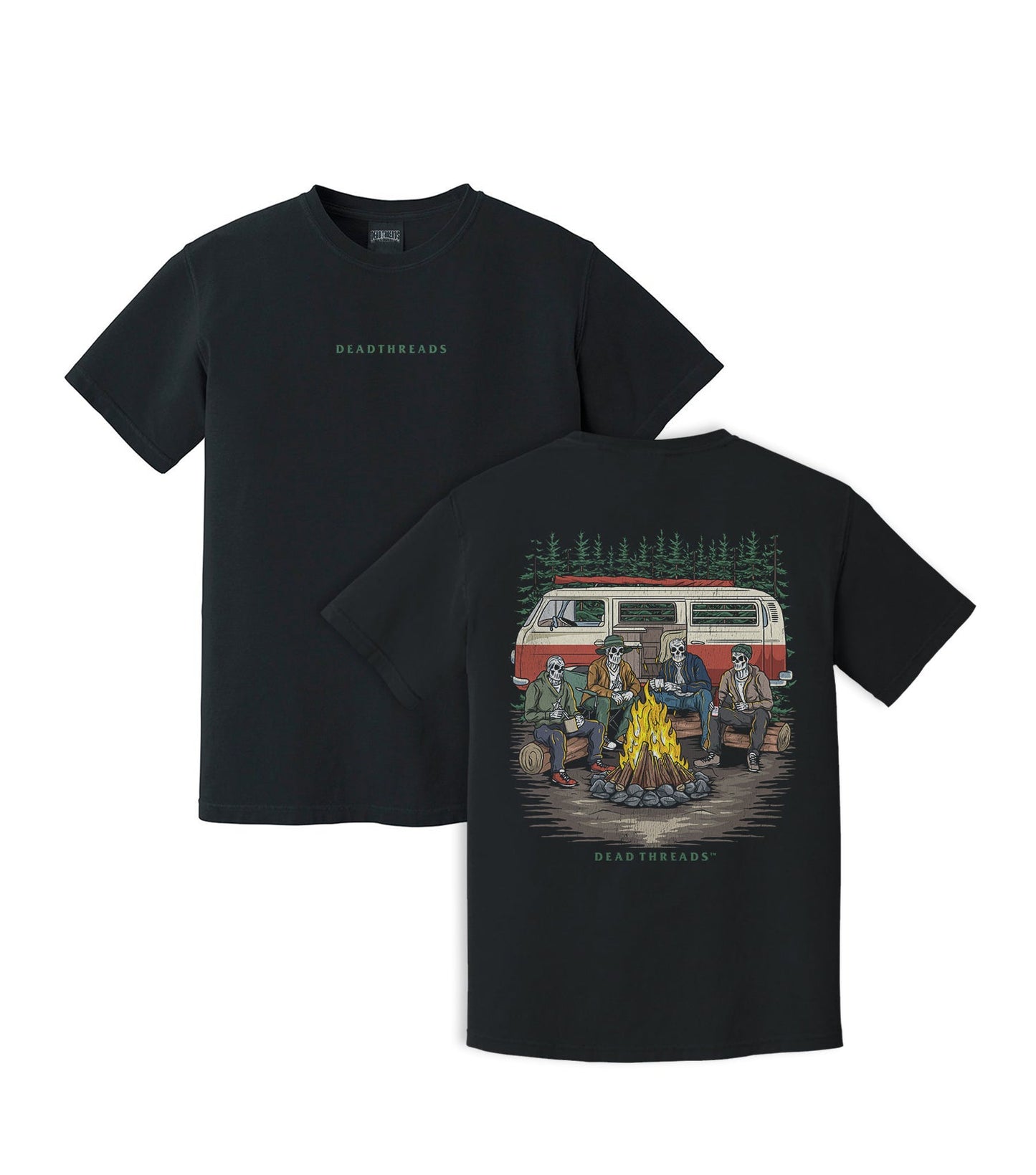 CAMPING IS IN TENTS - “DT ESSENTIAL" PREMIUM T - SHIRT – T-Shirt – Dead Threads Apparel