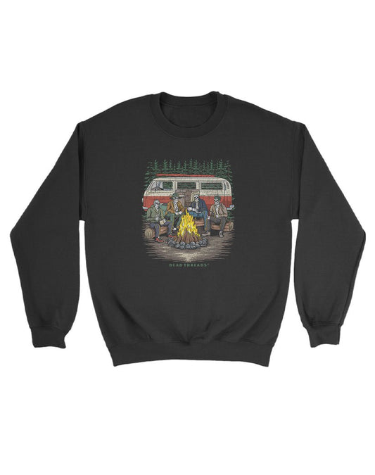 CAMPING IS IN TENTS KIDS CREWNECK SWEATSHIRT – Kids clothes – Dead Threads Apparel