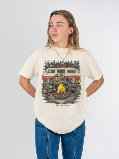 CAMPING IS IN TENTS – T-Shirt – Dead Threads Apparel