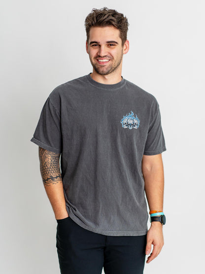 CAROLINA FOOTBALL - “3 SKULL” PREMIUM T - SHIRT – T-Shirt – Dead Threads Apparel