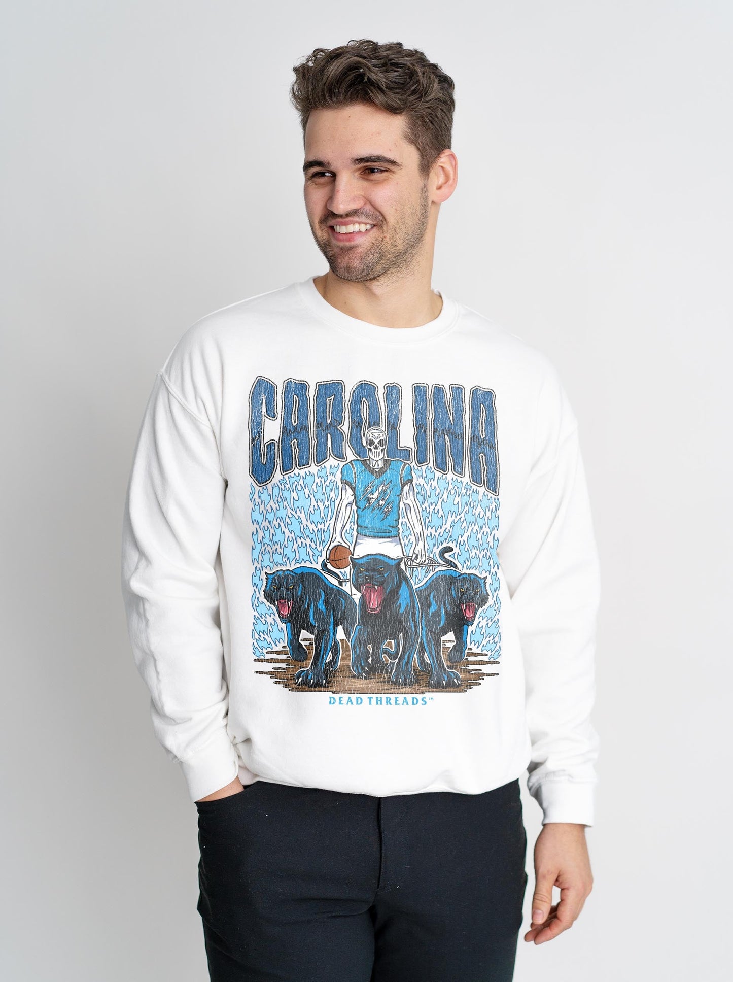 CAROLINA FOOTBALL CREWNECK SWEATSHIRT – Sweatshirt – Dead Threads Apparel