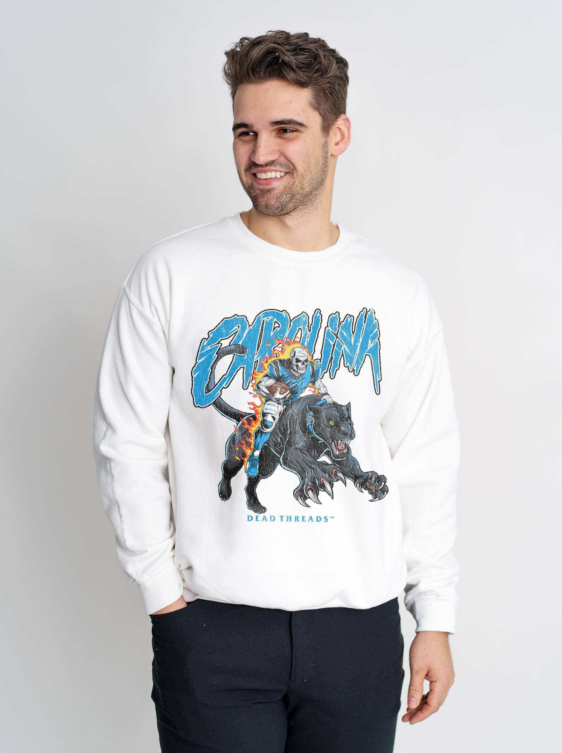 CAROLINA FOOTBALL v2 CREWNECK SWEATSHIRT – Sweatshirt – Dead Threads Apparel