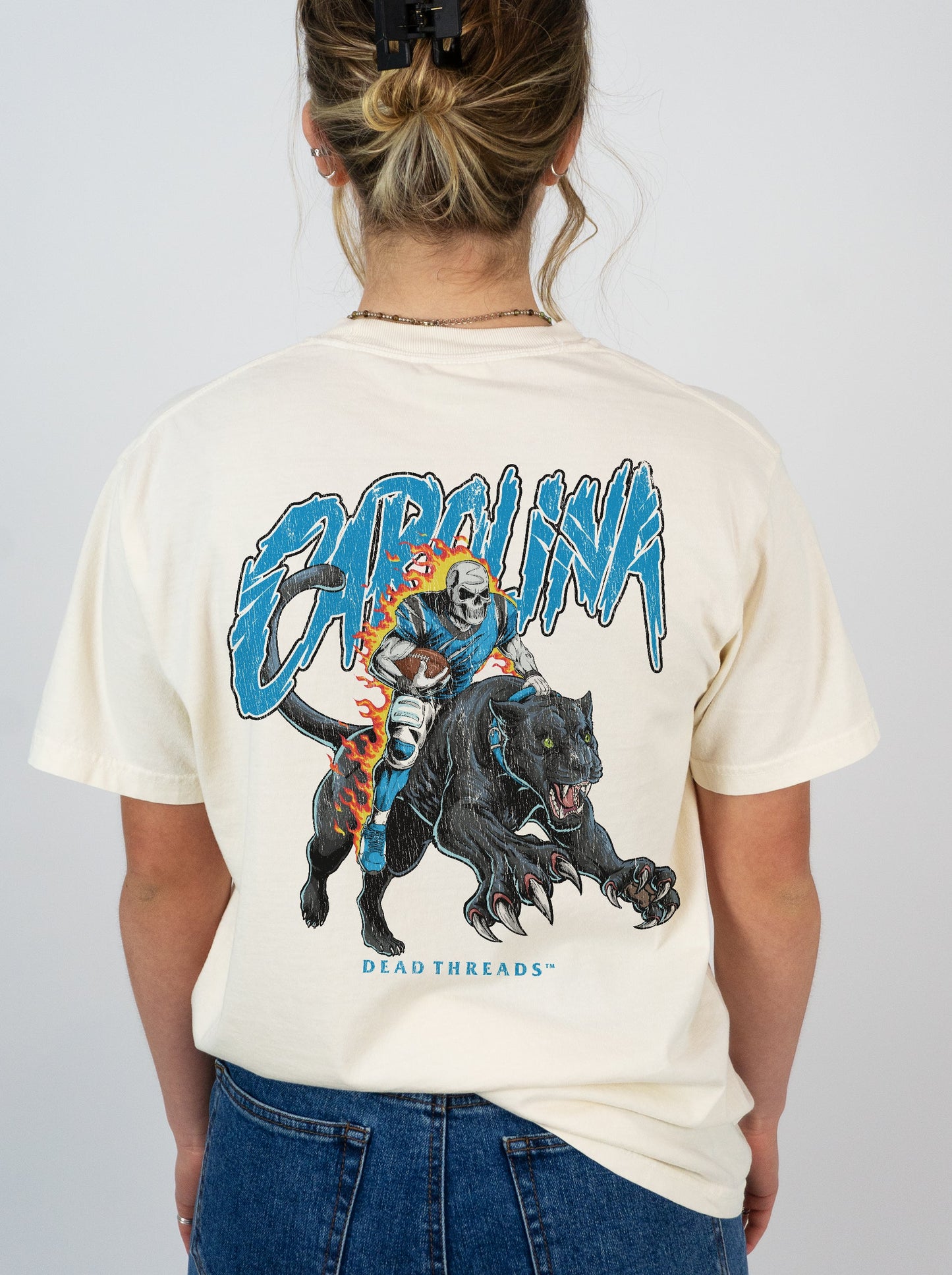 CAROLINA FOOTBALL v2 - “DT ESSENTIAL" PREMIUM T - SHIRT – T-Shirt – Dead Threads Apparel