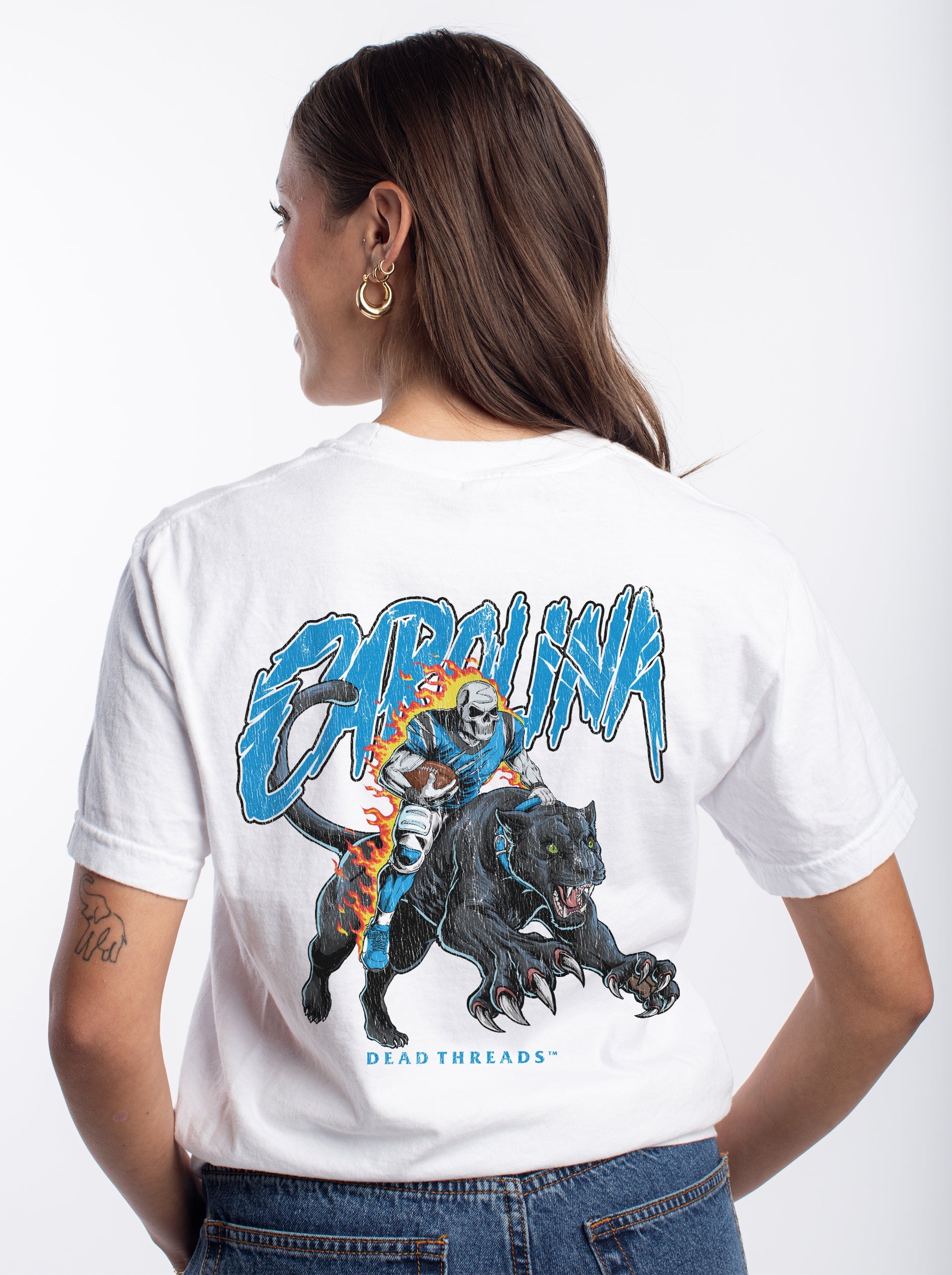 CAROLINA FOOTBALL v2 - “DT ESSENTIAL" PREMIUM T - SHIRT – T-Shirt – Dead Threads Apparel