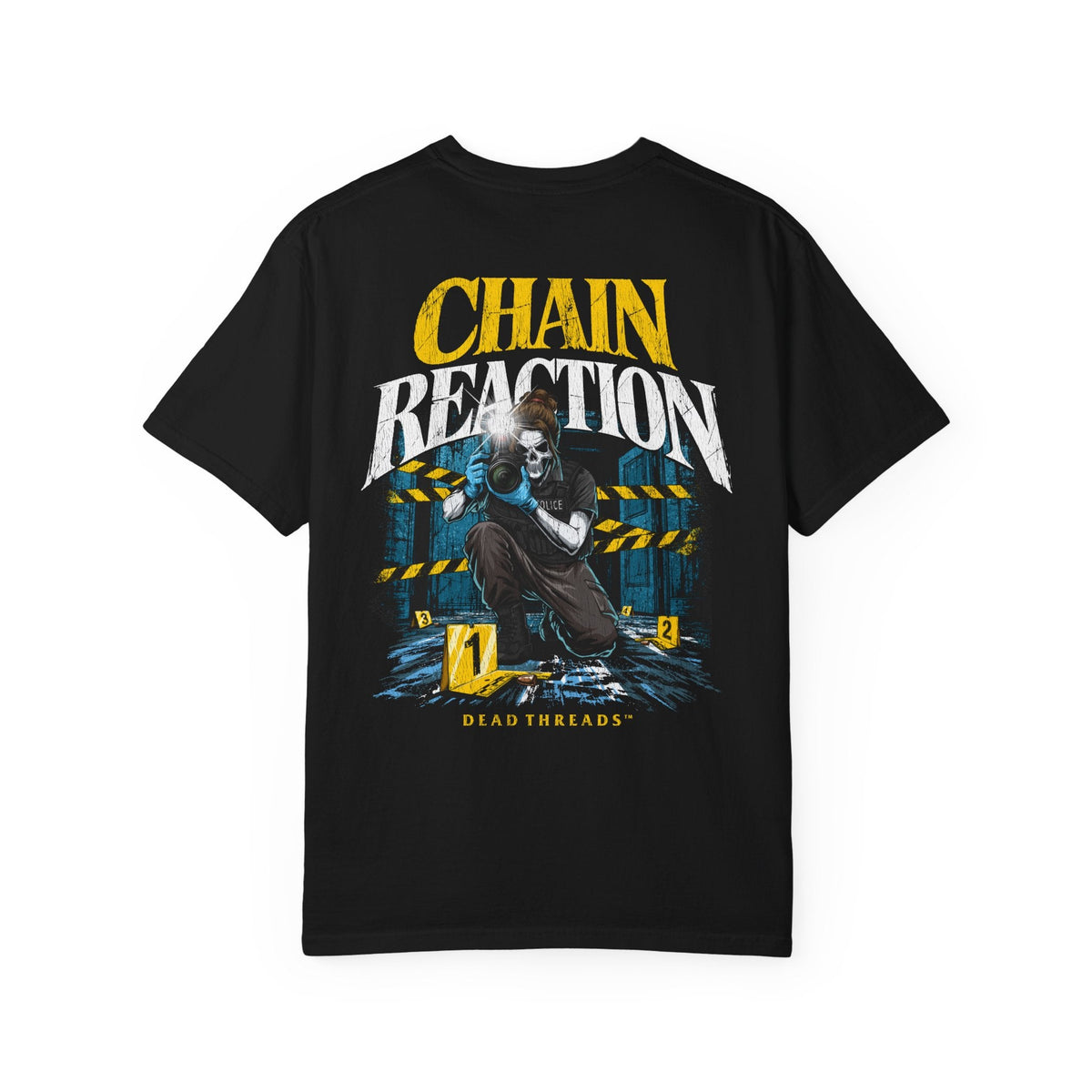 CHAIN REACTION (FEMALE) - “DT ESSENTIAL" PREMIUM T-SHIRT – T-Shirt – Dead Threads Apparel