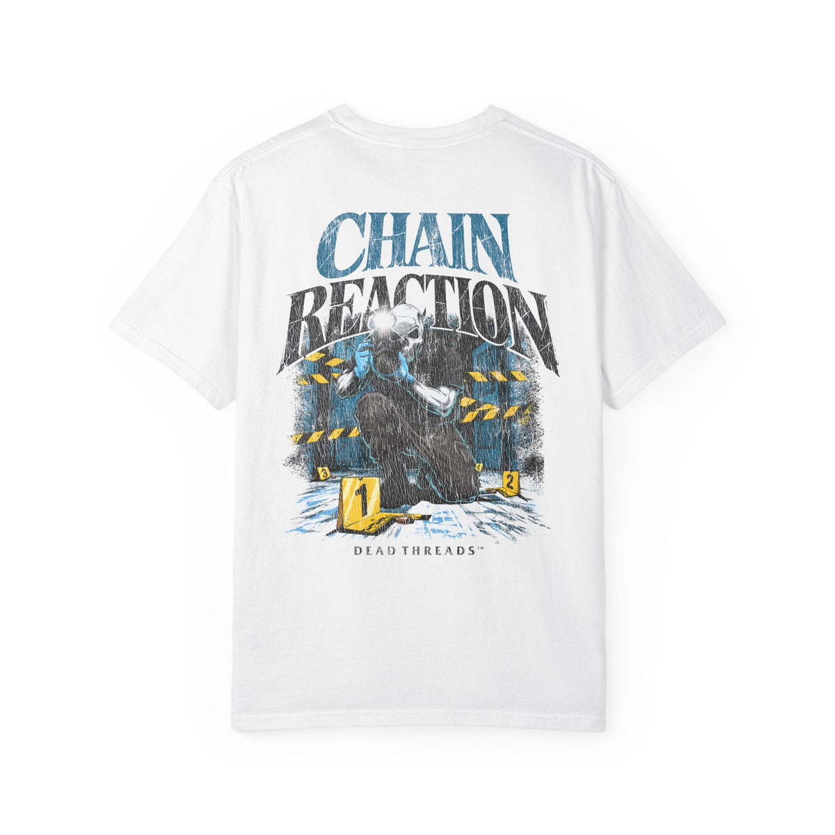 CHAIN REACTION (MALE) - “DT ESSENTIAL" PREMIUM T-SHIRT – T-Shirt – Dead Threads Apparel