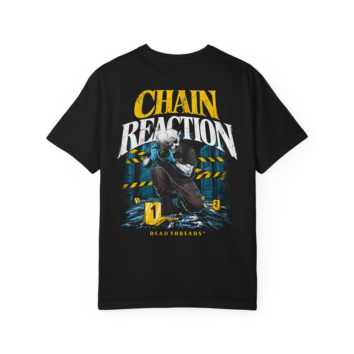 CHAIN REACTION (MALE) - “DT ESSENTIAL" PREMIUM T-SHIRT – T-Shirt – Dead Threads Apparel