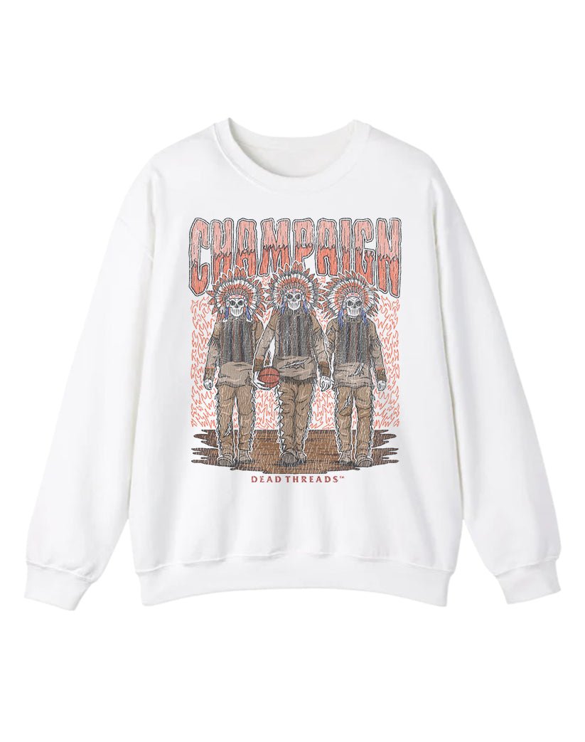 CHAMPAIGN BASKETBALL CREWNECK SWEATSHIRT – Sweatshirt – Dead Threads Apparel