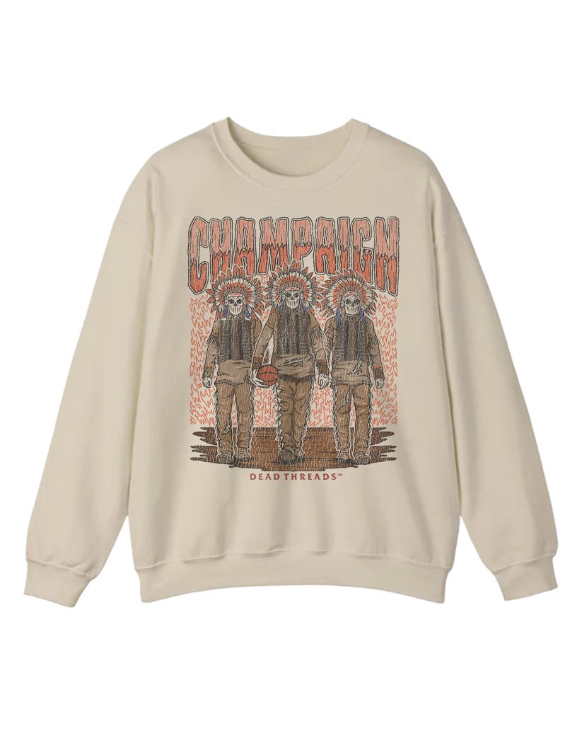 CHAMPAIGN BASKETBALL CREWNECK SWEATSHIRT – Sweatshirt – Dead Threads Apparel