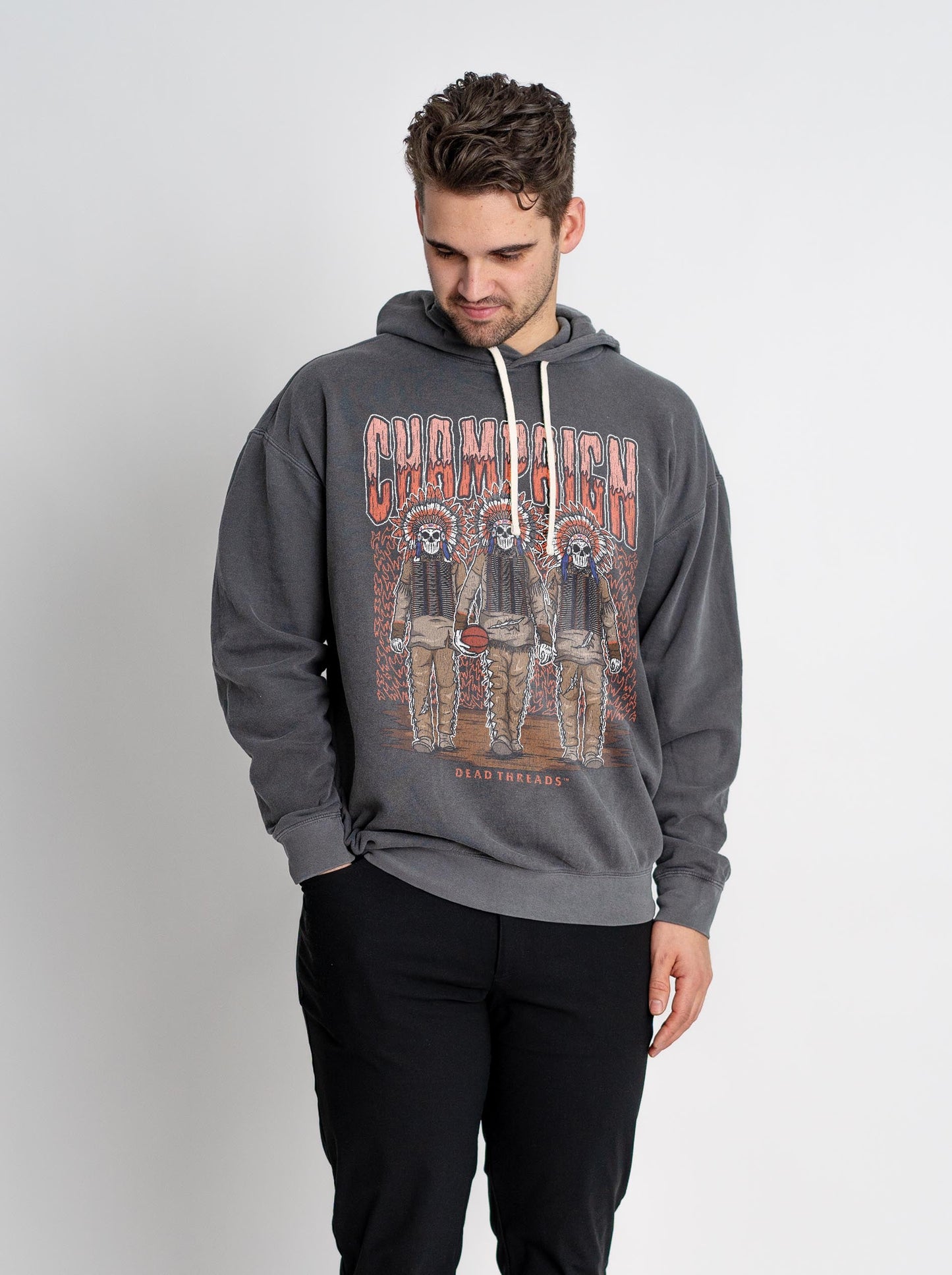 CHAMPAIGN BASKETBALL - LIGHTWEIGHT HOODIE – Lightweight – Dead Threads Apparel
