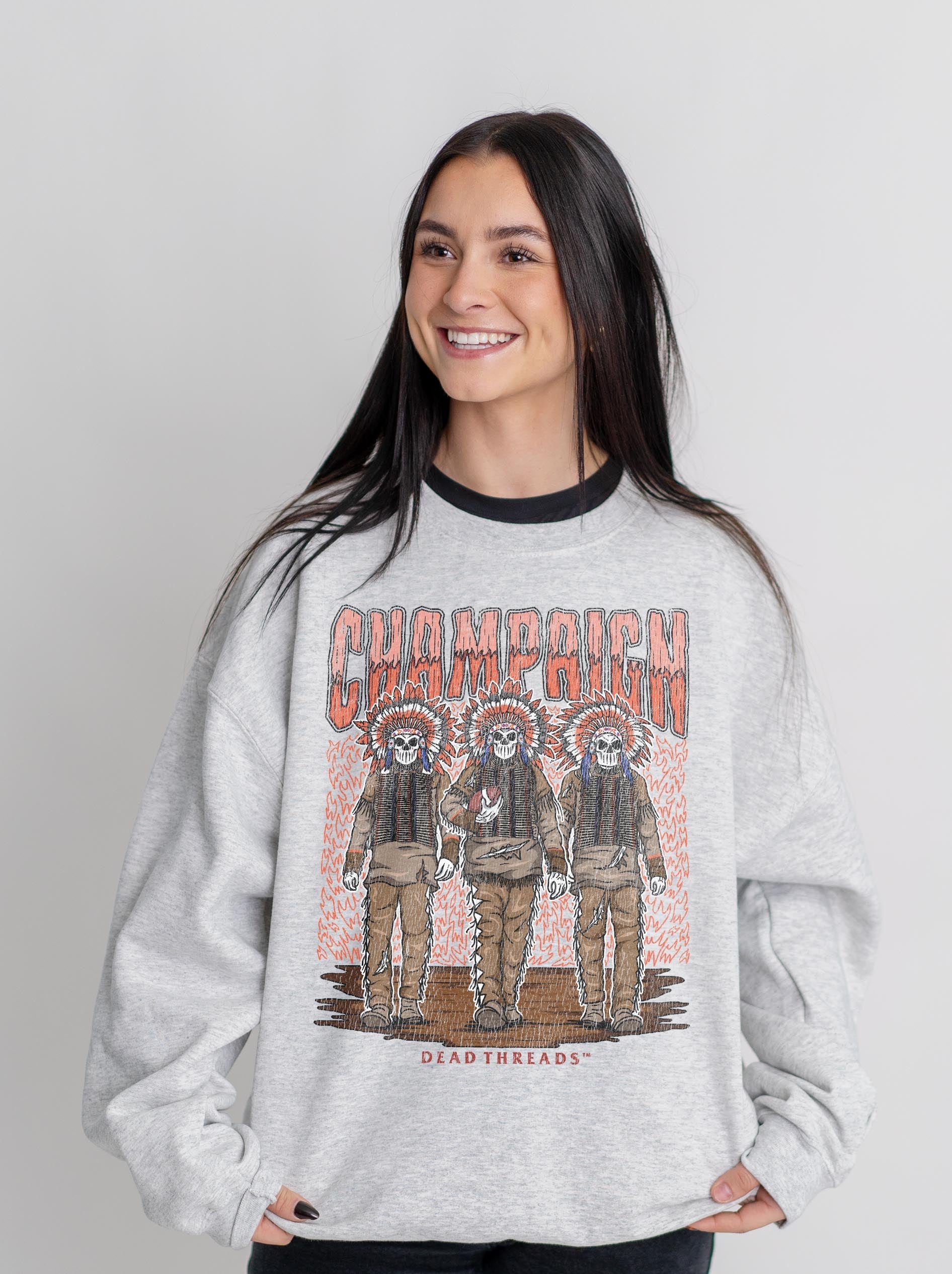 CHAMPAIGN FOOTBALL CREWNECK SWEATSHIRT – Sweatshirt – Dead Threads Apparel