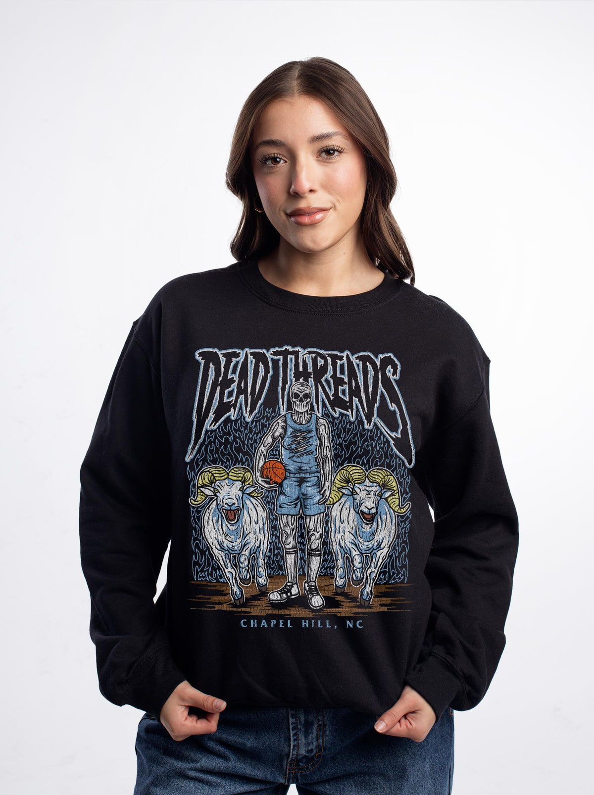 CHAPEL HILL BASKETBALL - CREWNECK SWEATSHIRT – Sweatshirt – Dead Threads Apparel