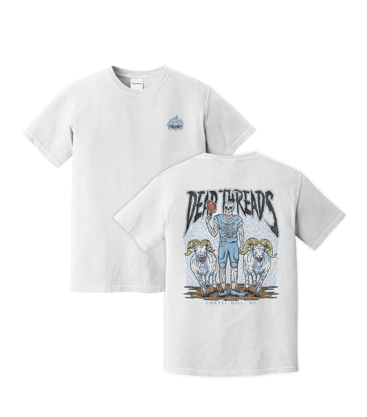 CHAPEL HILL FOOTBALL - “3 SKULL” PREMIUM T-SHIRT – T-Shirt – Dead Threads Apparel
