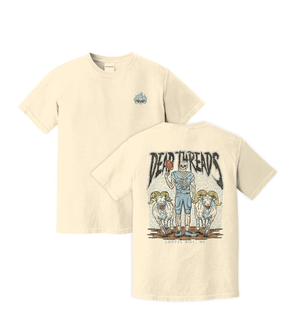 CHAPEL HILL FOOTBALL - “3 SKULL” PREMIUM T-SHIRT – T-Shirt – Dead Threads Apparel