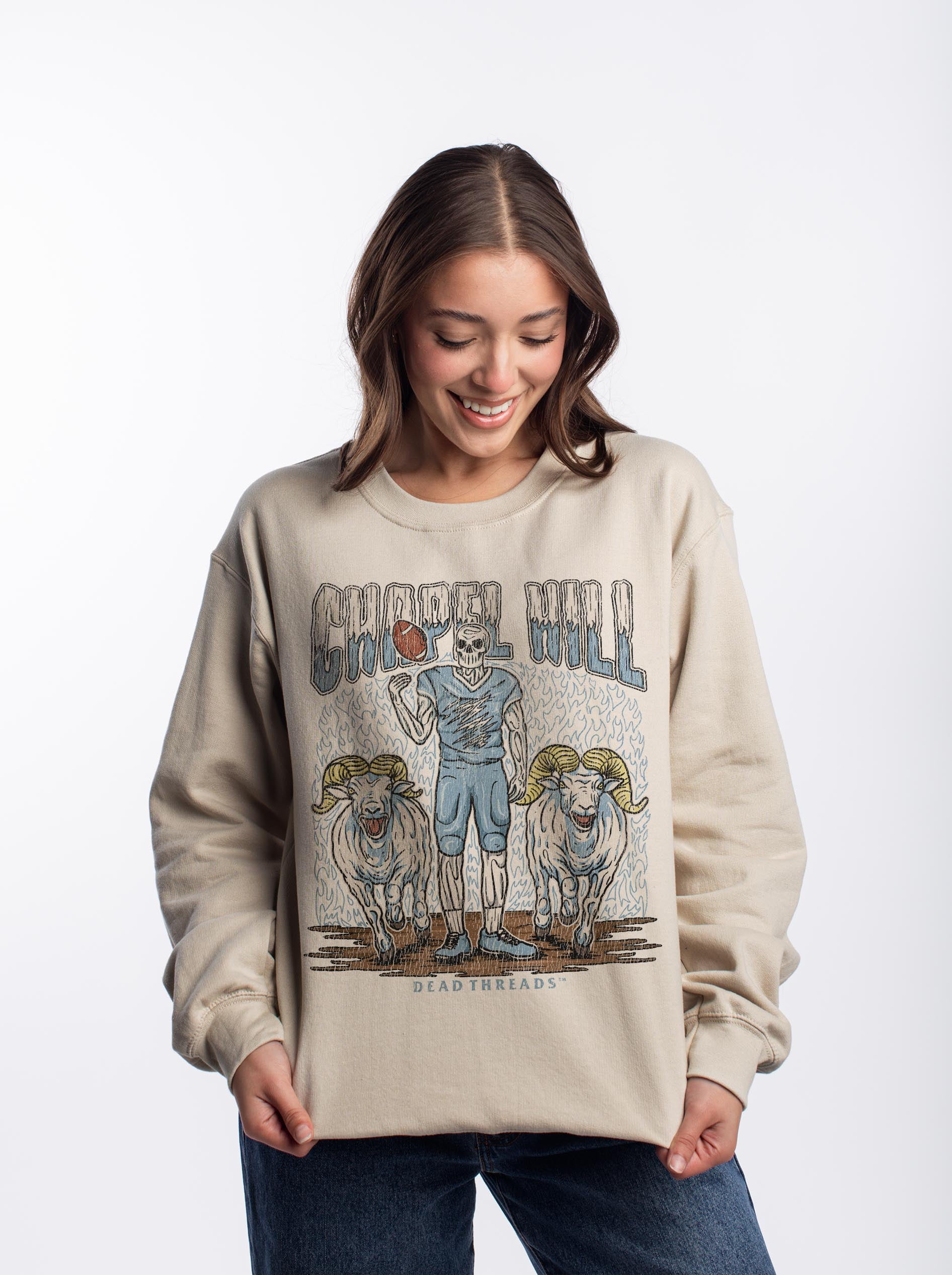 CHAPEL HILL FOOTBALL CREWNECK SWEATSHIRT – Sweatshirt – Dead Threads Apparel