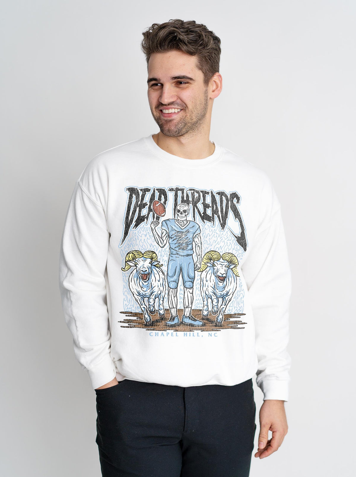 CHAPEL HILL FOOTBALL - CREWNECK SWEATSHIRT – Sweatshirt – Dead Threads Apparel